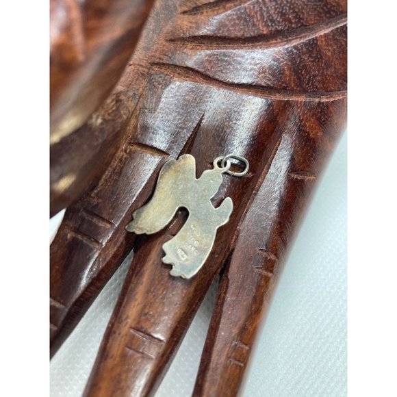 925 Sterling Silver Praying Angel Pendant Made in Israel - Picture 2 of 4